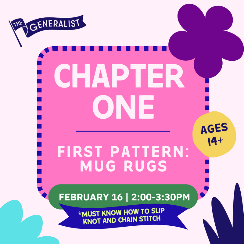 2/16: Chapter 1: First Pattern Mug Rugs