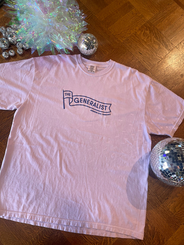 The Generalist Merch: Generalist Tee Orchid/Navy