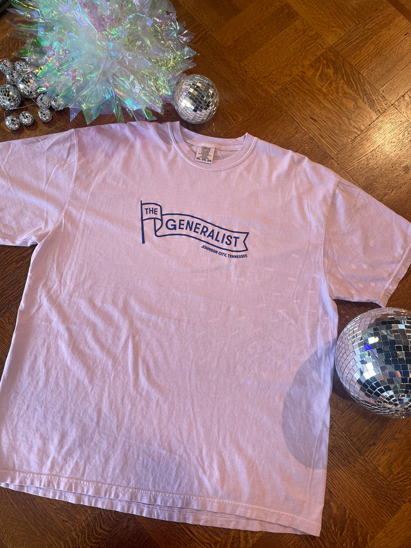 The Generalist Merch: Generalist Tee Orchid/Navy